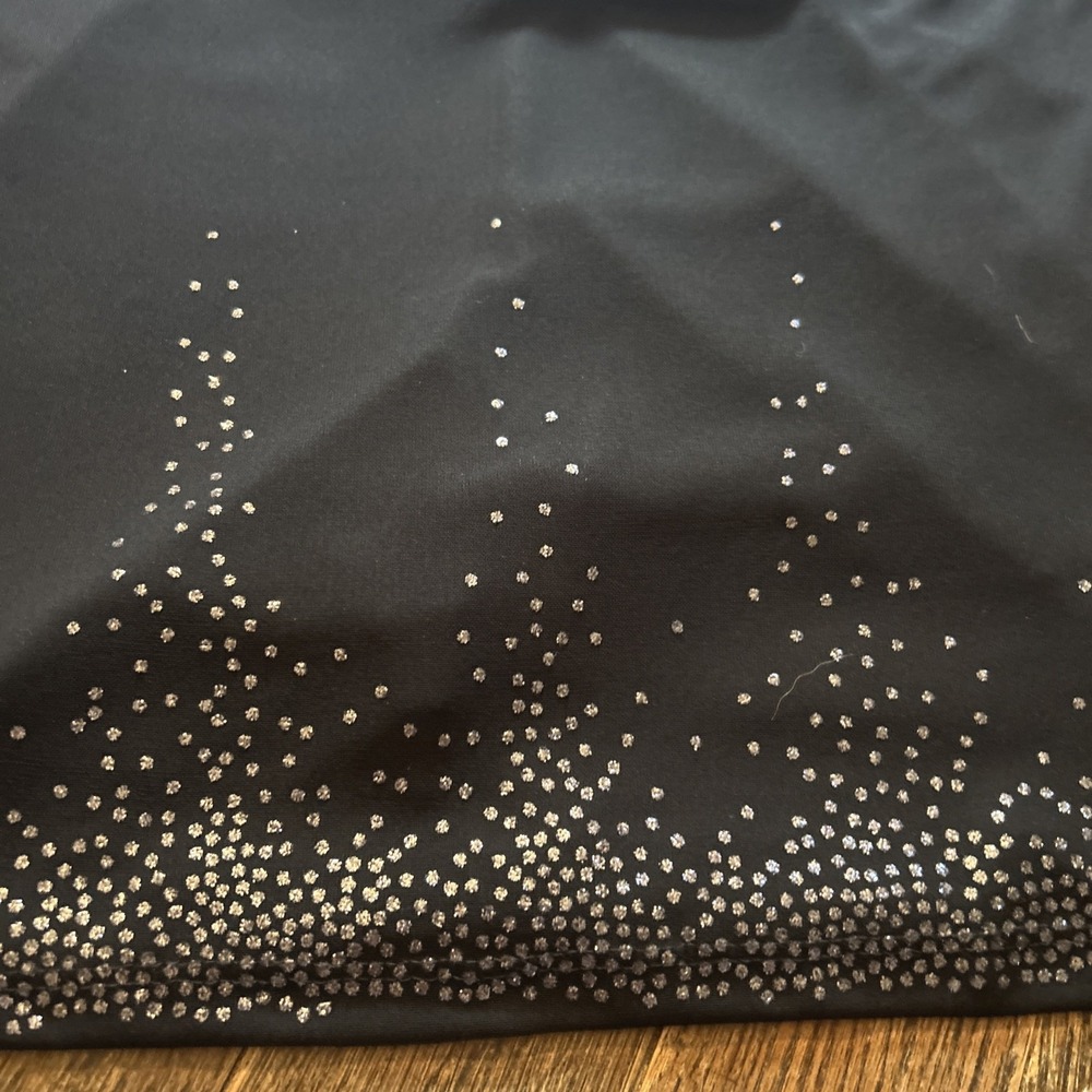 90s Dress Large Byer Too! Black Glitter Made In USA Y2K - Picture 3 of 5